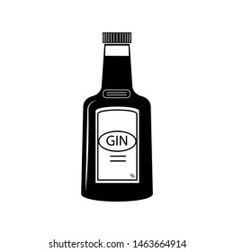 GIN, bottle, alcohol drink icon