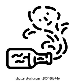 gin fantasy character line icon vector. gin fantasy character sign. isolated contour symbol black illustration