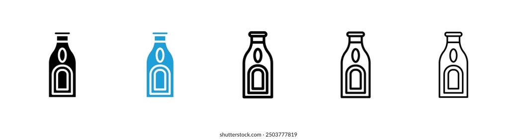 Gin icon in black and blue colors