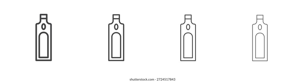 Concepto de icono de ginebra Pictograma lineal. Ilustración de elemento simple.