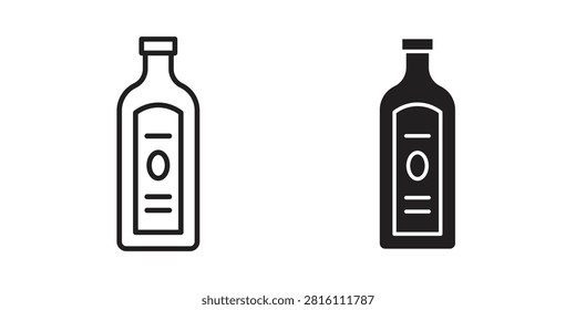 Gin icon editable design set