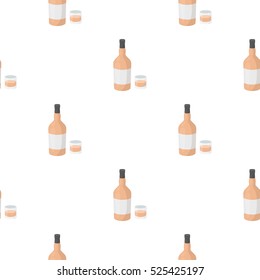Gin icon in pattern style isolated on white background. Alcohol symbol stock vector illustration.