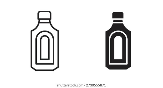 Gin-Symbolsatz. Paket mit minimalem Logo-Webelement.