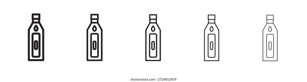 Ícone Gin. Estilo de contorno simples. Elementos gráficos.