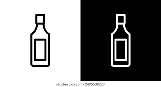 Gin line icon vector illustration set.