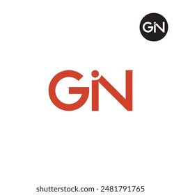 GIN Logo Letter Monogram Design