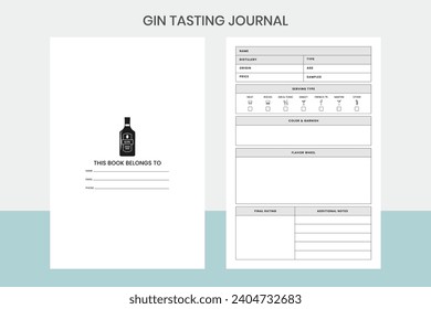 Gin Tasting Journal Kdp Interior