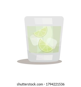 gin and tonic logo design template.