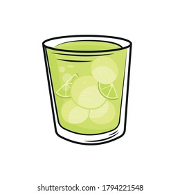 gin and tonic logo design template.