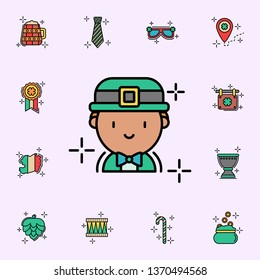 Ginger, boy icon. St.Patricks day icons universal set for web and mobile