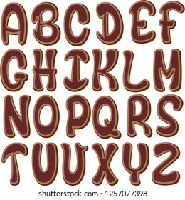 ginger bread alphabet