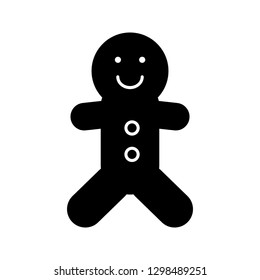 Ginger bread Glyph Black Icon