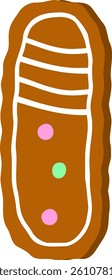 Ginger bread Letter Vector Element Alphabet I