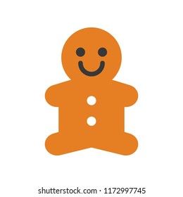 Ginger bread, Merry Christmas icon set, flat design pixel perfect