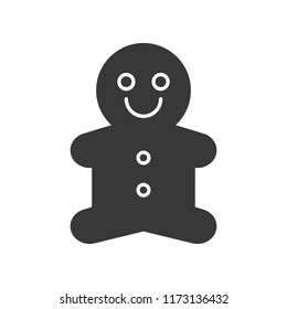 Ginger bread, Merry Christmas icon set, solid design