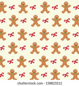 Ginger bread seamless pattern