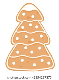 Ginger bread in shape of Christmas pine tree