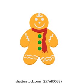 Ginger Bread, Sweets Vector Illustration Isolated