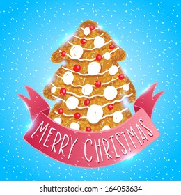 Ginger cookie christmas tree