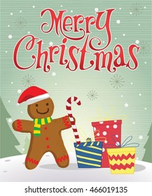 ginger cookies christmas vector