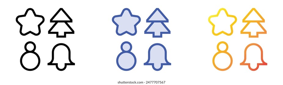 ginger cookies icon. Linear, Blue Fill and Gradient Style Design Isolated On White Background