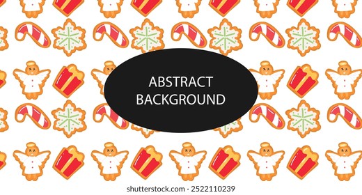 ginger cookies pattern background. design element