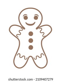 ginger doll cookie christmas icon