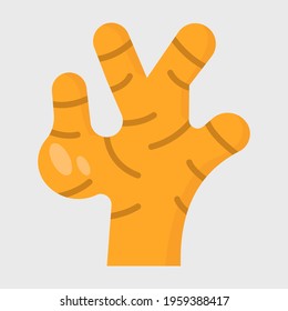 ginger flat icon illustration vector graphic 
