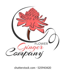 Ginger Flower Logo