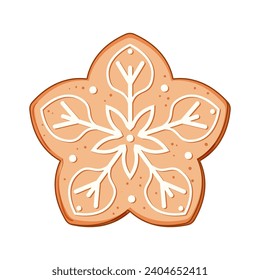 ginger gingerbread cartoon. cute cake, dessert sweet, man candy ginger gingerbread sign. isolated symbol vector illustration