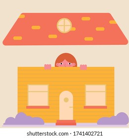 ginger girl in the house