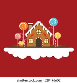 Ginger house. Merry Christmas and Happy New Year. Sweet life.