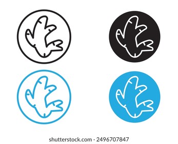 Icono de jengibre Vector blanco y negro signo de contorno