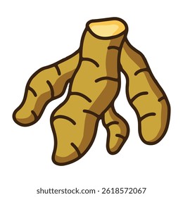 ginger icon with colored style