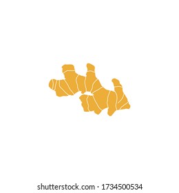 Ginger icon. Isolated ginger on white background logo design illustration