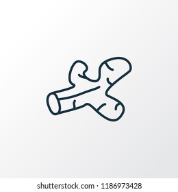 Ginger icon line symbol. Premium quality isolated turmeric element in trendy style.