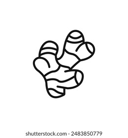 ginger icon logo sign vector outline