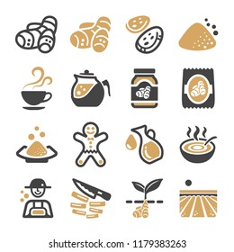 ginger icon set