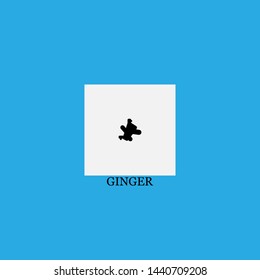ginger icon sign signifier vector