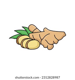 ginger icon vector design template in white background