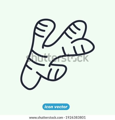 ginger icon. ginger vegetable symbol template for graphic and web design collection logo vector illustration