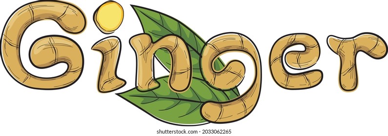 Ginger illustration design for packaging, brochure, leaflet, books, t-shirt and bag.