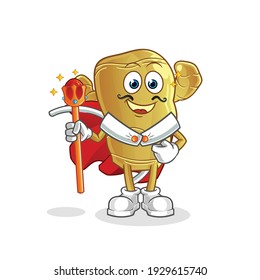 ginger king vector. cartoon character