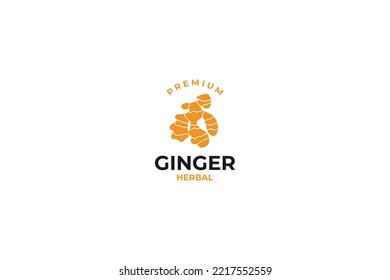 Ginger logo design vector template illustration