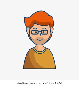 Ginger man icon.