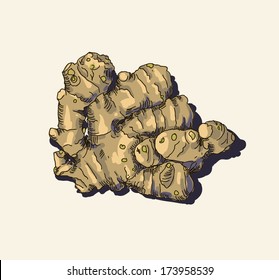 Ginger root.