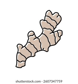 ginger root ayurvedic herb color icon vector. ginger root ayurvedic herb sign. isolated symbol illustration