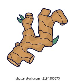 Ginger Root Icon On White Background