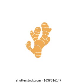 Ginger root icon. Vector illustration. Isolated ginger on white background