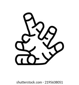 ginger root line icon illustration